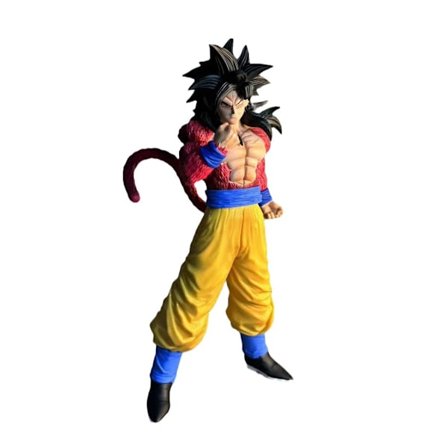 30cm Anime Dragon Ball Son Goku Ssj4 Figur Statue Super Saiyan 4 Goku Statue Pvc Action Figur Model Legetøj Børnegave Fødselsdagsgave rød