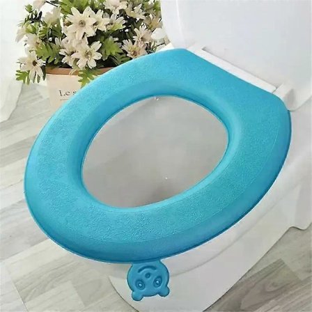 Vanntett Toalettsetepute Silikon Fire Årstider Husholdnings Vaskbar Paste Skum Toalett Toalettsete LGL