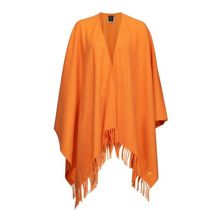 Pinko, Second Poncho Lana Soft Oranje, Dames, Maat:ONE Size