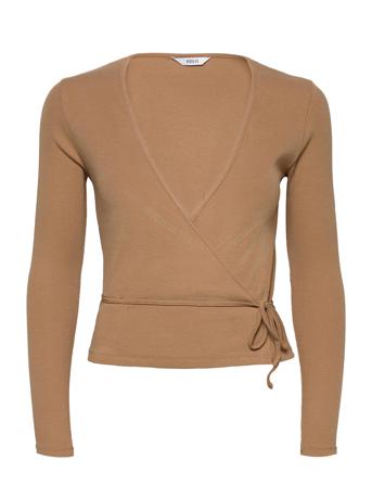 Enally Ls V-N Tee 5314 Blus Långärmad Beige Envii