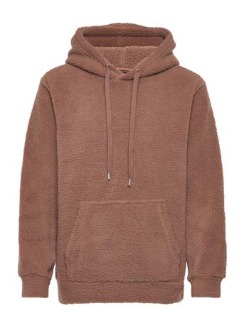 Onsremy Reg Teddy Hoodie Sweat Sweat-shirts & Hoodies Fleeces & Midlayers Brun ONLY & SONS