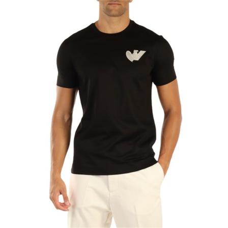 Emporio Armani, T-Shirts Czarny, Mężczyzna, Rozmiar: XL