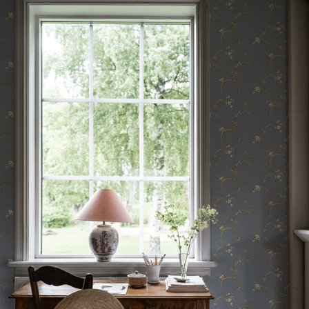 Duro Ekbacken 523-04 Tapet Gammelsvenska Klassiker 1850-1950 Blå, Färg & tapeter