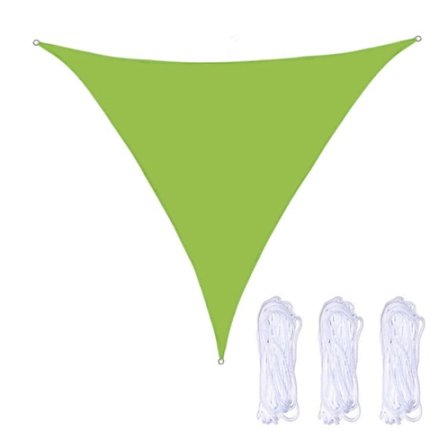 2*2*2 metriä kolmion muotoinen aurinkopurje kesä ulkoilma piha ulkoilma