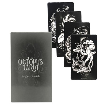 IC Octopus Tarot-kort ennustaminen kohtalo ennustaminen pakka perheen musta yksi koko