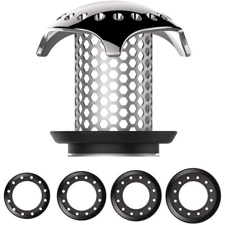 Badkarfilter Hårfångare Stålfilter Avlopp Hårfångare, ZQKLA