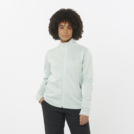 Salomon - Tussenlagen Kleding Outline Warm Fleece Fz W - Misty Blue