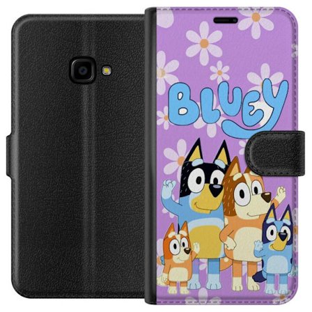 Kompatibelt Lommeboketui til Samsung Galaxy Xcover 4 Stitch som skolefigur med bøker, blyanter og ryggsekk i fargerik kawaii-illustrasjon