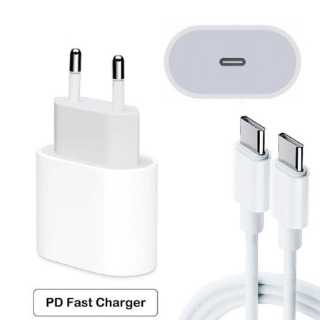 Samsung Hurtiglader - Adapter og Kabel 20W USB-C 2 meter