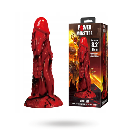 Minotaur Rippled Monster Silicone Dildo 21 cm