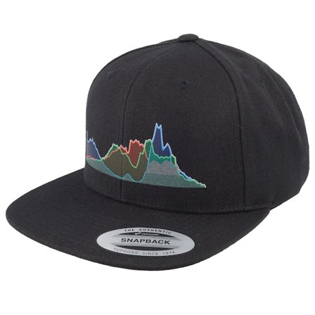 Iconic - Negro snapback Gorra - Waveform Black Snapback @ Hatstore