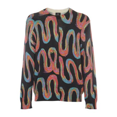 Paul Smith - Stickade Tröjor - Svart - Herr - Storlek: Xl, Herr, Storlek: XL