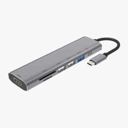 Biltema - USB C-hub 7 utganger