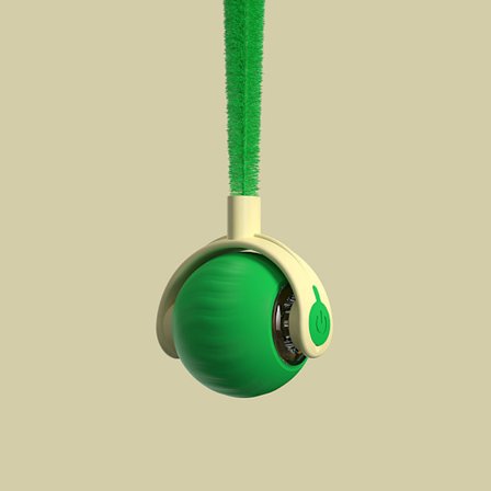 Interaktiv rullende ballleke for kjæledyr | Morsom dra- og jageleke for hund**EX-306 Grønn