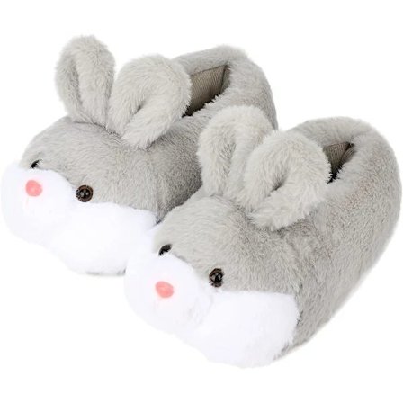 Rabbit Slippers, Söta Djurtofflor för Kvinnor, Roliga Hustomte Kanin Plyschtofflor, Påsk Thanksgiving Julklappar (36-38cm)
