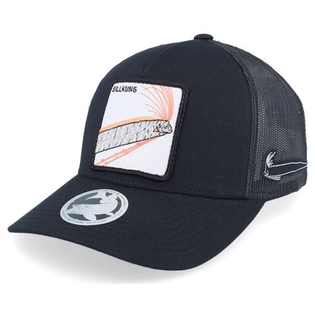 Skillfish - Svart trucker Caps - Sillkung Retro Black A-frame Trucker @ Hatstore