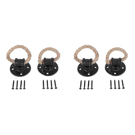 2x Vintage Drop Ring Skuffegreb Hamptov Hemp Bronze Garderobe Skab Træk Kabinet Greb Håndtag