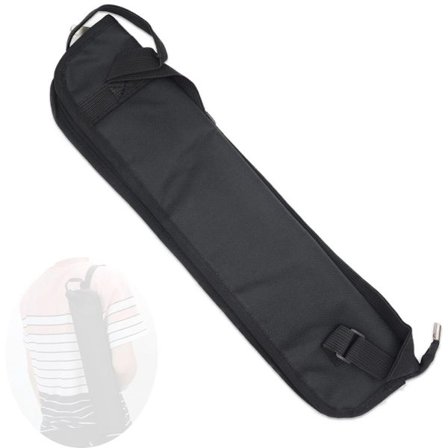 Universal trommestiktaske, sort trommestikholder, egnet til alle trommestikker og percussionstikker