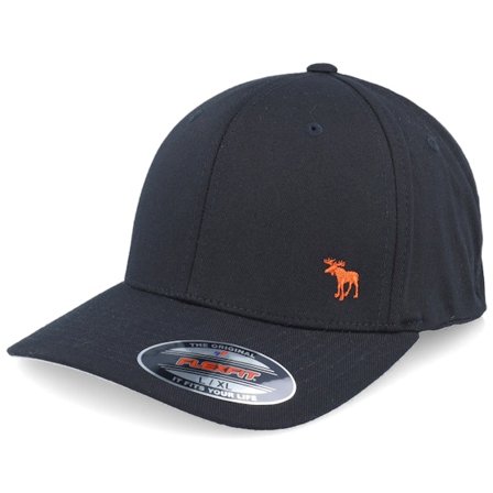 Hunter - Noir flexfit Casquette - Tiny Moose Black Flexfit @ Hatstore