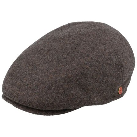 Mayser - Brun flatcap Keps - Sidney Wool Blend Taupe Flat Cap @ Hatstore