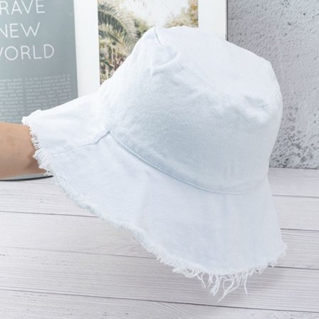 Bøttehat Fiskerhat HVID