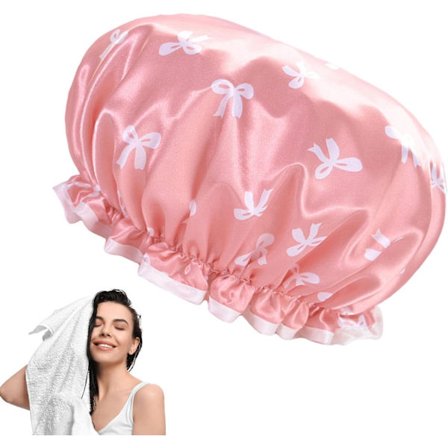Hårhætte til brusebad, brusehætte til kvinder - Genanvendelig brusehætte til badekar