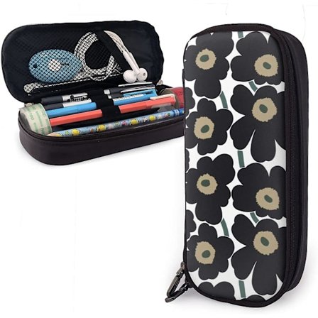 Marimekko Lærpennveske Blyantveske Kontorveske Bærbar Oppbevaringsboks Kosmetikkboks Mappe bd002989