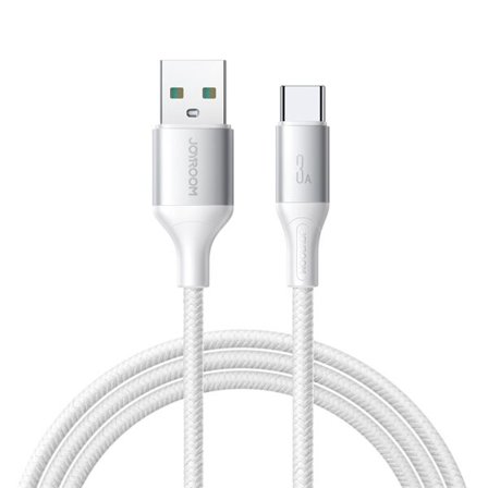 Joyroom S-A28 Flash Series 3A USB-A - USB-C-kabel 1m - Vit
