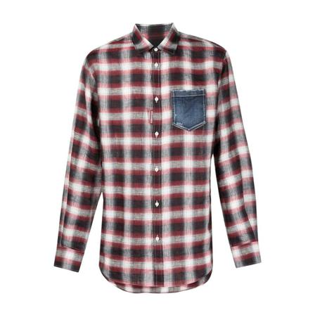 Dsquared2 Checked Shirt , Rood , Heren , Maat: M