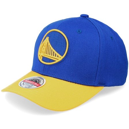 Mitchell & Ness - Azul adjustable Gorra - Golden State Warriors Team 2 Tone 2.0 Stretch Royal/Yellow Adjustable @ Hatstore