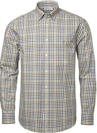 Chevalier Belmont Regular Fit Shirt Men Leather Brown