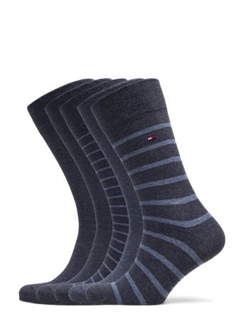 Th Men Sock 5P Giftbox Stripes Underwear Socks Regular Socks Multi/mönstrad Tommy Hilfiger