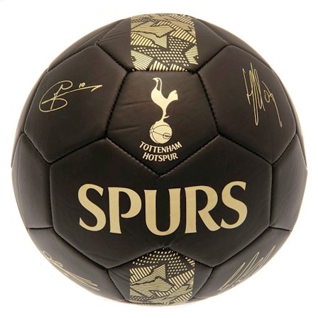 Tottenham Hotspur FC Signature Football 5 Matt Black/Gold