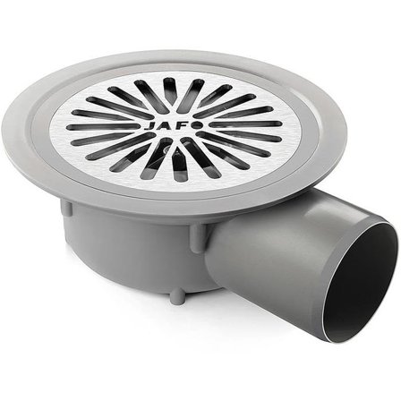 Jafo 7113195 Gulvsluk 150 mm, med sideutløp Uten uttak i rist, Innendørsavløp