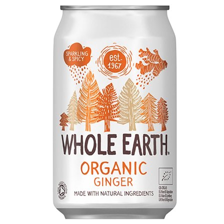 Whole Earth Ingefær Sodavand Ø 330 ml, Helse & Madvarer, Drikkevarer, Vand & Sodavand