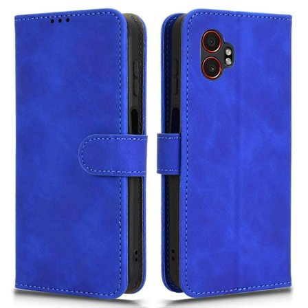 Yhteensopiva Samsung Galaxy XCover7 Pro nahkakotelon kanssa, ihon tuntu, pudotussuoja, lompakkokansi -lingling}