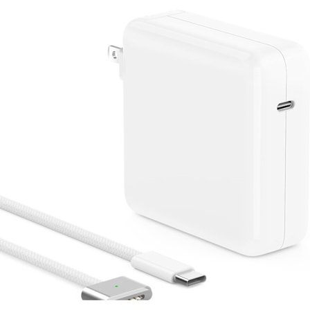 140W oplader til MacBook Pro 16 14 tommer Mac Air 15 13.6 tommer 2025 2024 2023 2022 2021 M4 M3 M2 M1, 2M USB C til magnetisk 3 kabel med LED, PD 3.1/