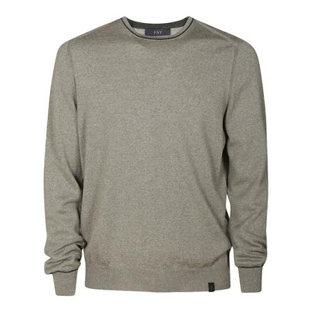 Fay - Stickade Tröjor - Beige - Herr - Storlek: 4xl, Herr, Storlek: 4XL