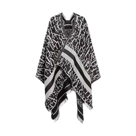 Elisabetta Franchi Capes svart, Dam Capes och Ponchos, Dam, Storlek: ONE SIZE