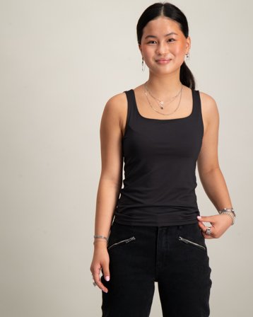 Kids ONLY EA S/L 2-WAYS FIT TOP Noir Hauts et chemisiers Fille - Kids Brand Store