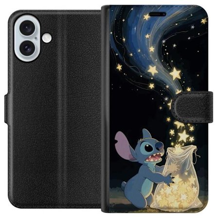 Kompatibelt Plånboksfodral till Apple Apple iPhone 16 Plus Stitch Magiskt Motiv Disney Lilo
