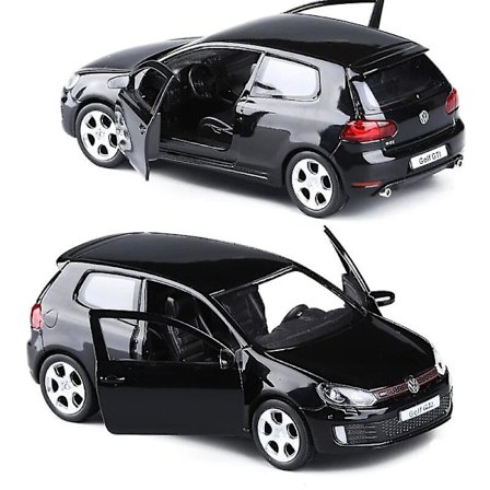 1:36 Golf 6 Gti Diecast Alloy Car Model Toy Vehicle Metal Simulation Toy Car Model 2 Doors Opened Collection Childrens Toys Gift[HK]
