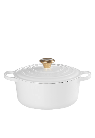 Le Creuset Rund Gryta 24 cm 4,2L Grytor Vit