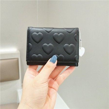 Kvinder kort pung Lille møntpung SORT