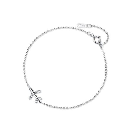 S925 Sølv Kreativ Diamant Fly Armbånd For Kvinner Jenter