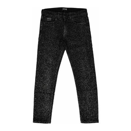 Versace Jeans Couture, Skinny Trouser Czarny, Mężczyzna, Rozmiar: W32