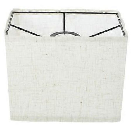 Retro Lampskärm E27 Ljushållare Tyg Lampskärm Golvlampa Skydd Beige Rektangulär För Vardagsrum 1Set