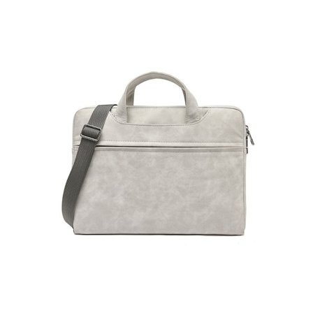 Laptop Skuldertaske 13-15 Tommer Laptop Tablet Bæretaske PU Computertaske Letvægts Business Casual Skoletaske
