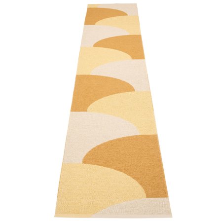 Pappelina Pappelina Hill Tæppe 70x360 cm, creme/lysgul/okker - LysegulOchreCream | KitchenOne
