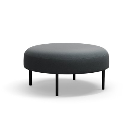 Hocker, VARIETY, Ø 900mm, Stoff Pod CS, anthrazit
